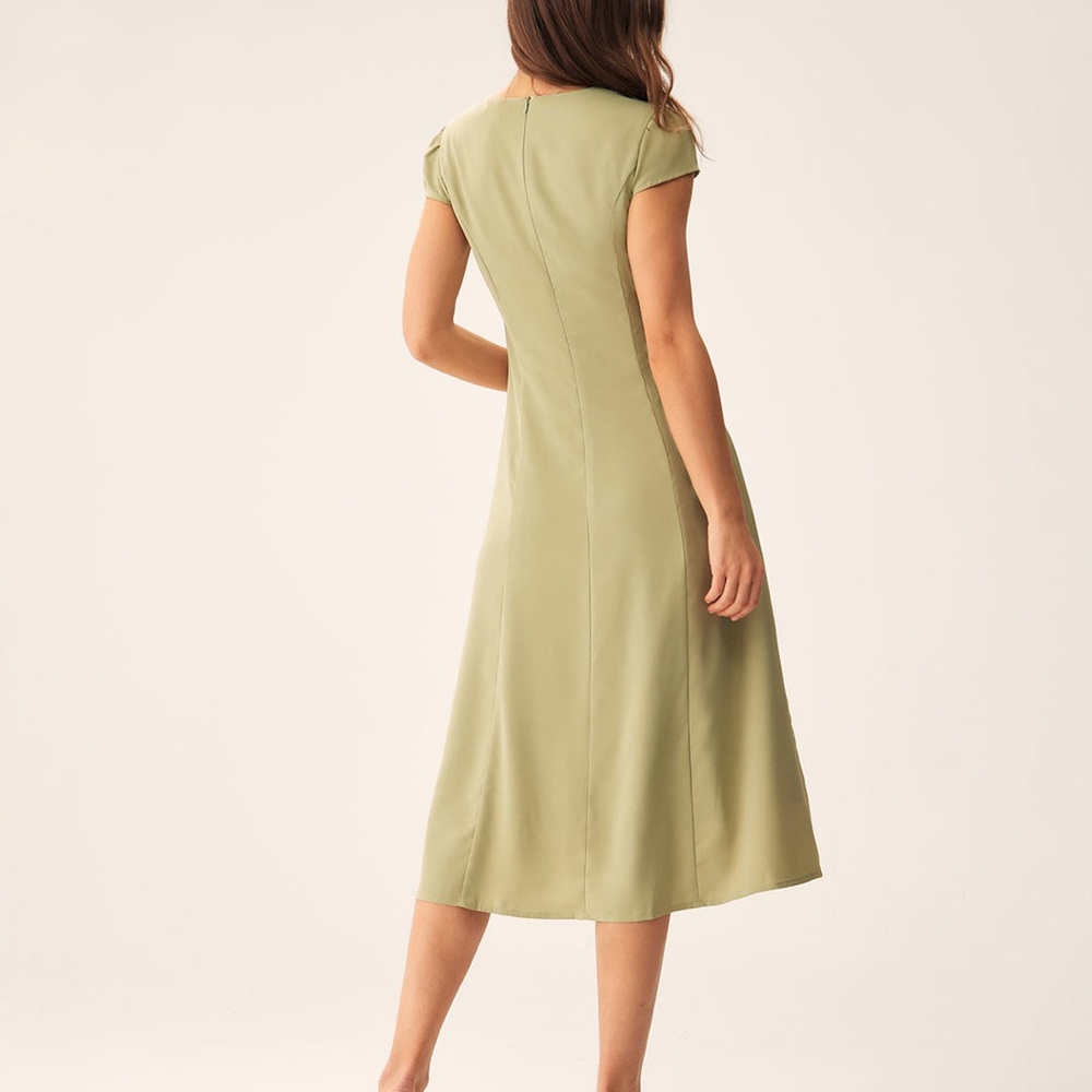 RIHOAS Sage Button-Front Midi Dress - Picture 3 of 4
